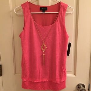 SALE 3/$10 or 4/$12 Tank with built-in necklace